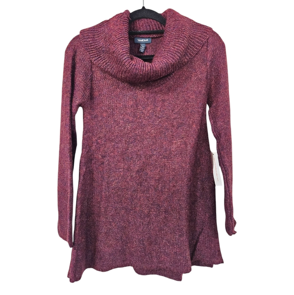 NWT ModCloth Playing It Cowl Tunic Sweater Wool Blend Size XS